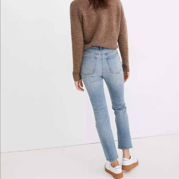 Madewell Slim Demi-Boot Jeans in Denis Wash - Picture 3 of 12